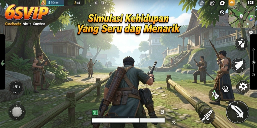 Screenshot utama 6SVIP menunjukkan intensitas gameplay simulasi yang menawan.