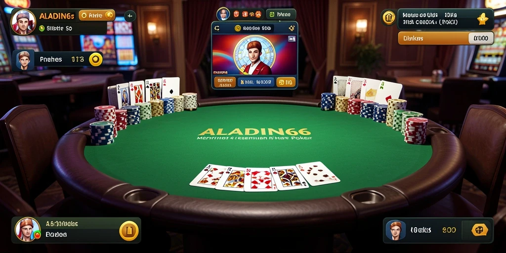 Screenshot ALADIN66 menampilkan gameplay Poker yang seru dan menantang.