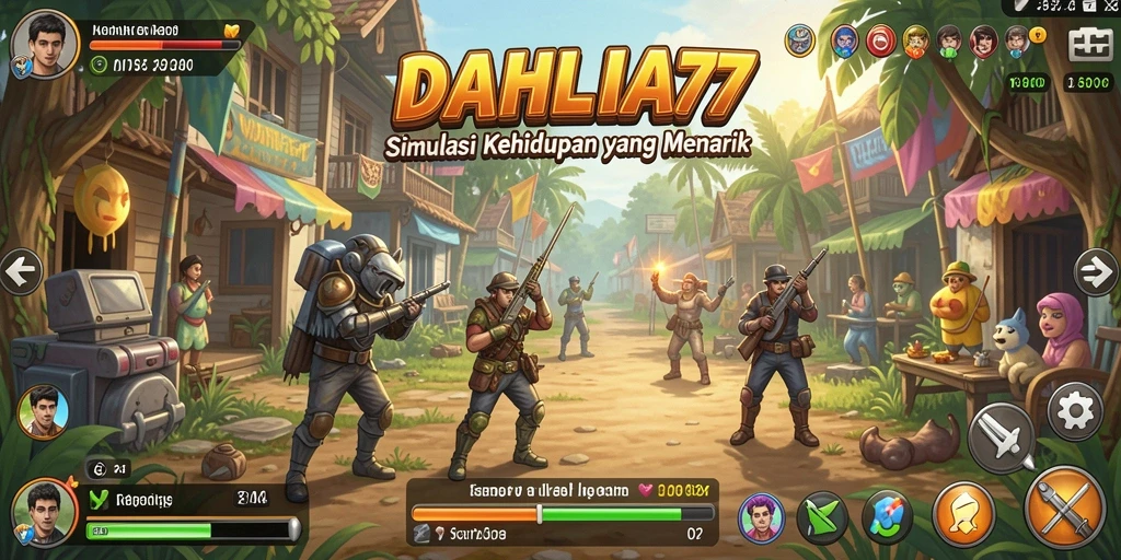 Tampilan gameplay DAHLIA77 yang menarik dan interaktif.