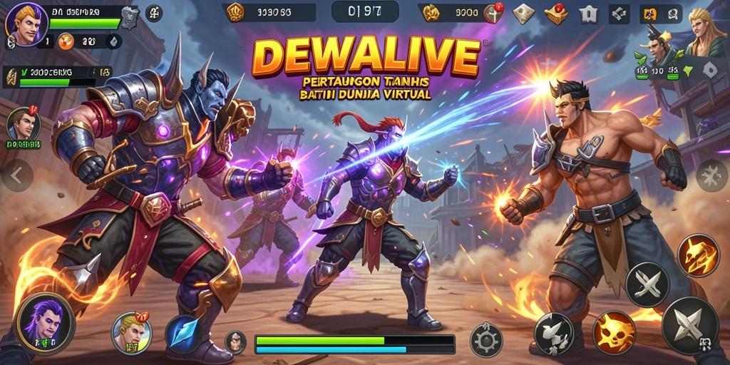 Tampilan menarik dari gameplay Fighting yang mendebarkan.