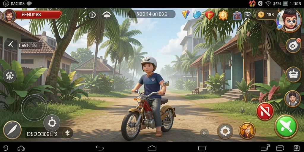 Tampilan gameplay utama FENDI188 yang menarik dan berwarna-warni.