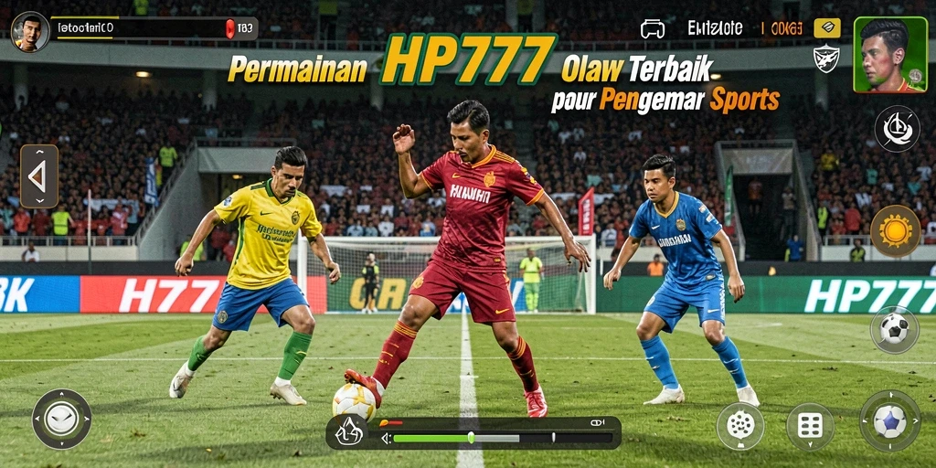 Gameplay HP777 menampilkan aksi olahraga yang mendebarkan.