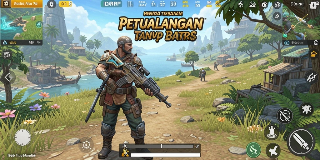 Tampilan gameplay menakjubkan dari IDRRP di dunia terbuka.