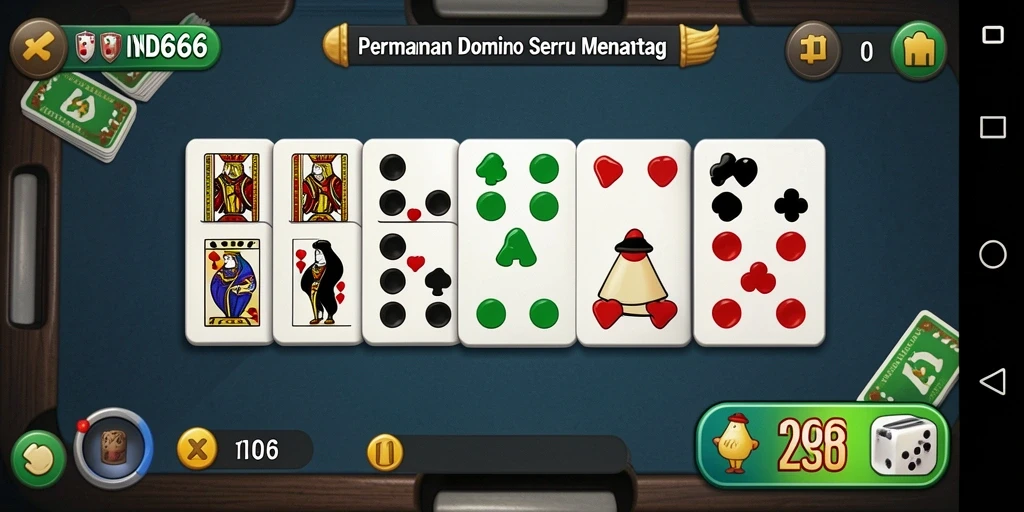 Tampilan gameplay Domino yang seru dan menantang