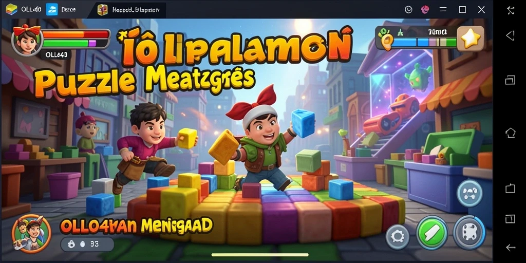 Tampilan menggembirakan gameplay OLLO4D yang menantang.