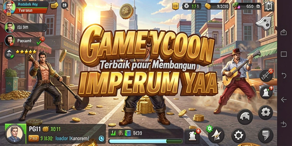 Screenshot PG11 menunjukkan pemain mengelola bisnis dengan cermat.