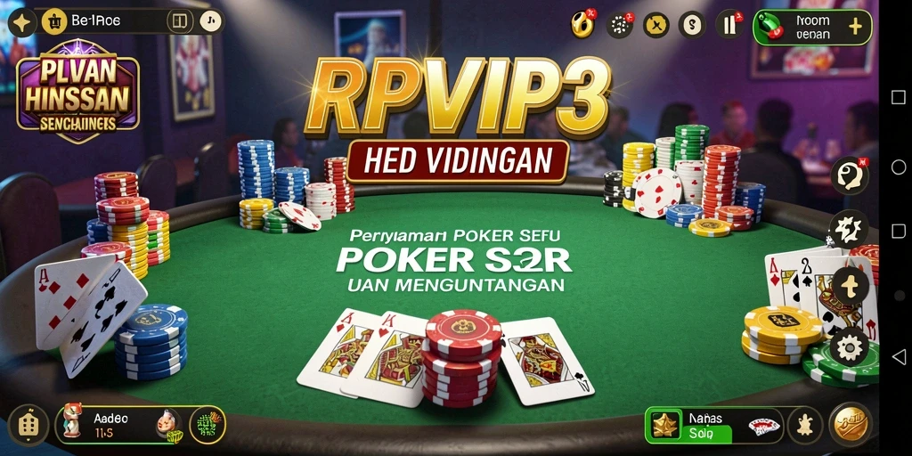 Tampilan menarik gameplay Poker di RPVIP3.