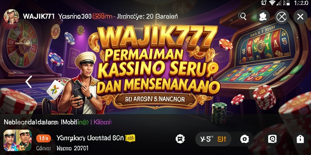 Tampilan gameplay seru dan interaktif di WAJIK777.