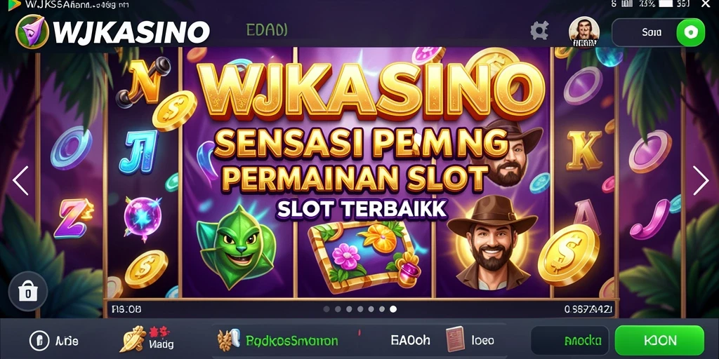 Menampilkan gameplay slot WJKASINO yang menarik dan mendebarkan.